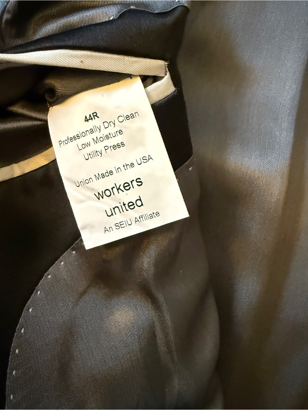 NEW* Hart Schaffner Marx Tuxedo 44R Blazer 37/29 Pants Black Satin Stripe Suit - Picture 8 of 16